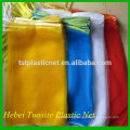 100% New HDPE monofilament small plastic mesh bag for fruit and vegetable